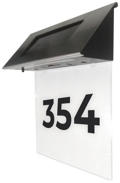 Solárne číslo – na dom, MagicHome, svetelná popisná tabuľka so svetlom, 18,5x5x19 cm