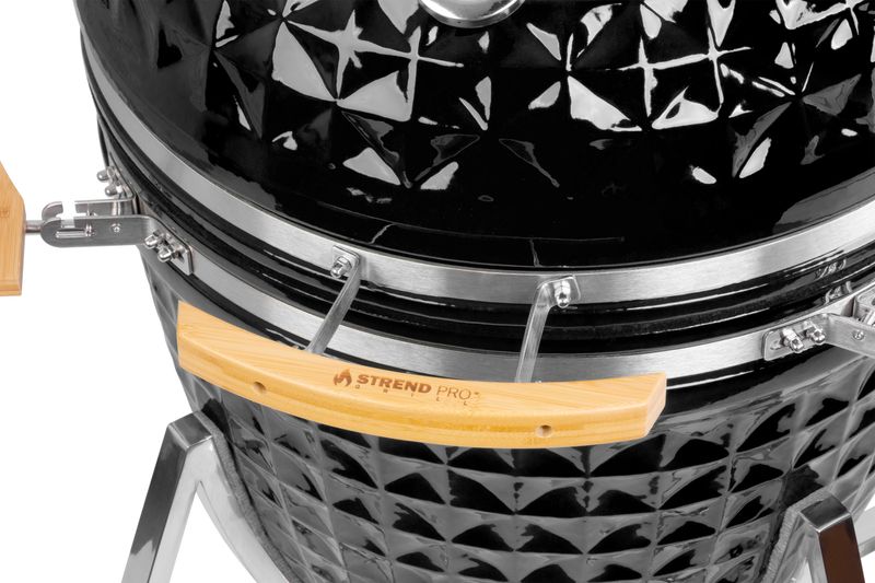 Čierny gril – Strend Pro Kamado Egg 26", na drevené uhlie – Obrázok 13