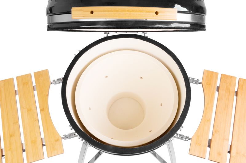 Čierny gril – Strend Pro Kamado Egg 26", na drevené uhlie – Obrázok 10