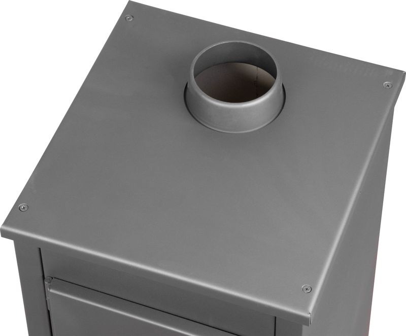 Výkonné krbové kachle Thalia Nera Lite — šedé, 5,4 kW – Obrázok 3