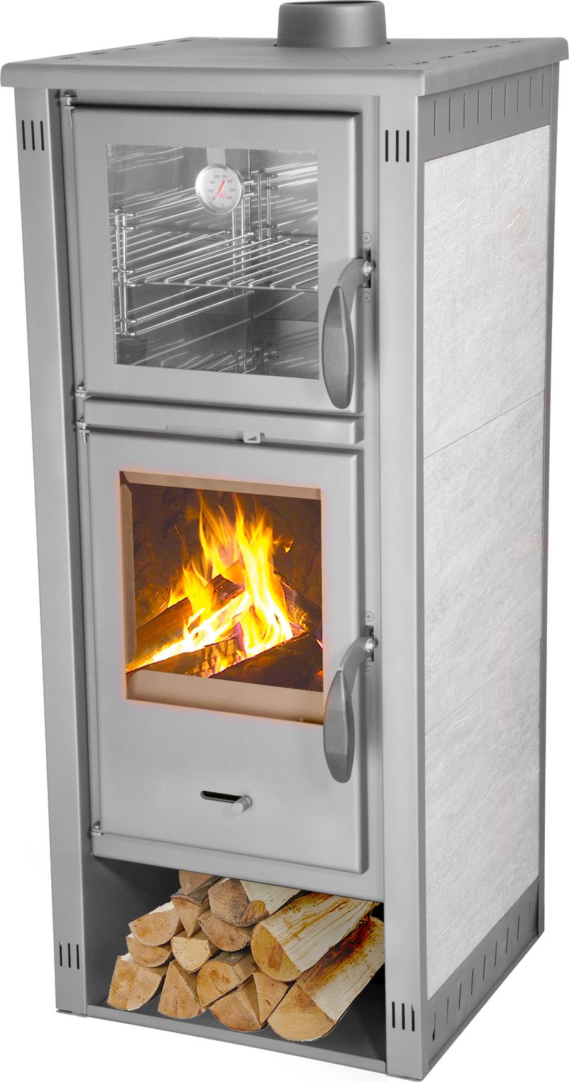Keramické krbové kachle Thalia Pella SG Ceramic — s rúrou na pečenie, 5,4 kW