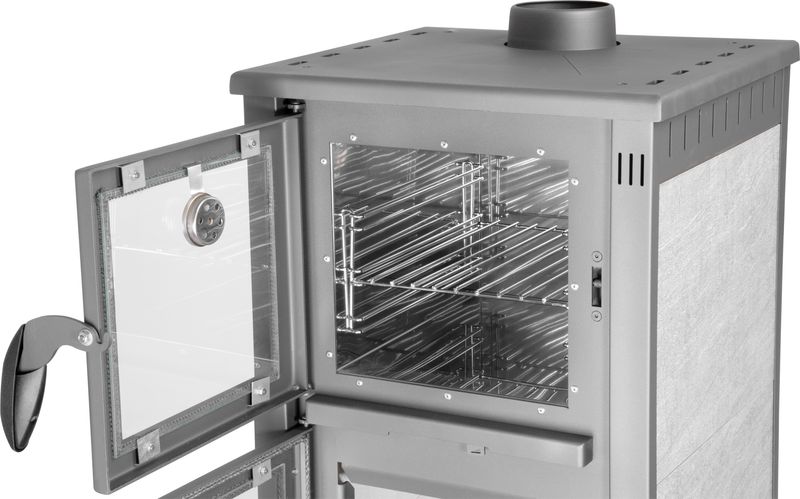Keramické krbové kachle Thalia Pella SG Ceramic — s rúrou na pečenie, 5,4 kW – Obrázok 8