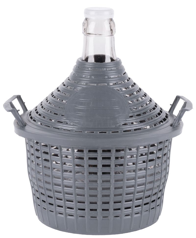 Sklenený demižón Strend Pro Cada Inco — na víno a pálenku, plastový kryt, 5 l