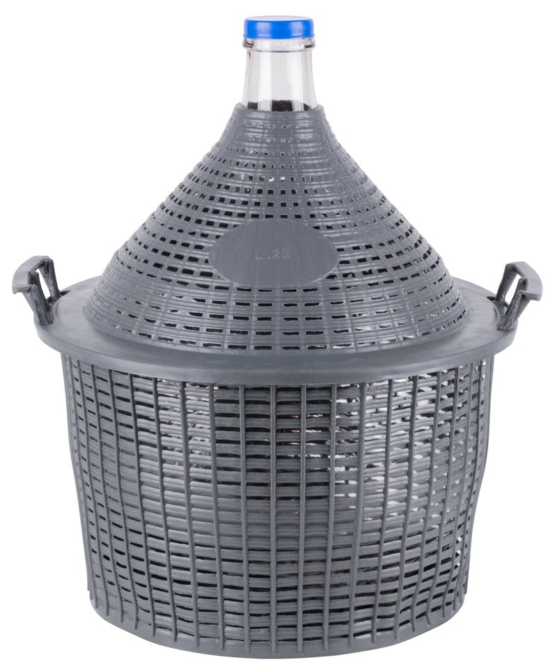 Sklenený demižón Strend Pro Cada Inco — na víno a pálenku, plastový kryt, 25 l