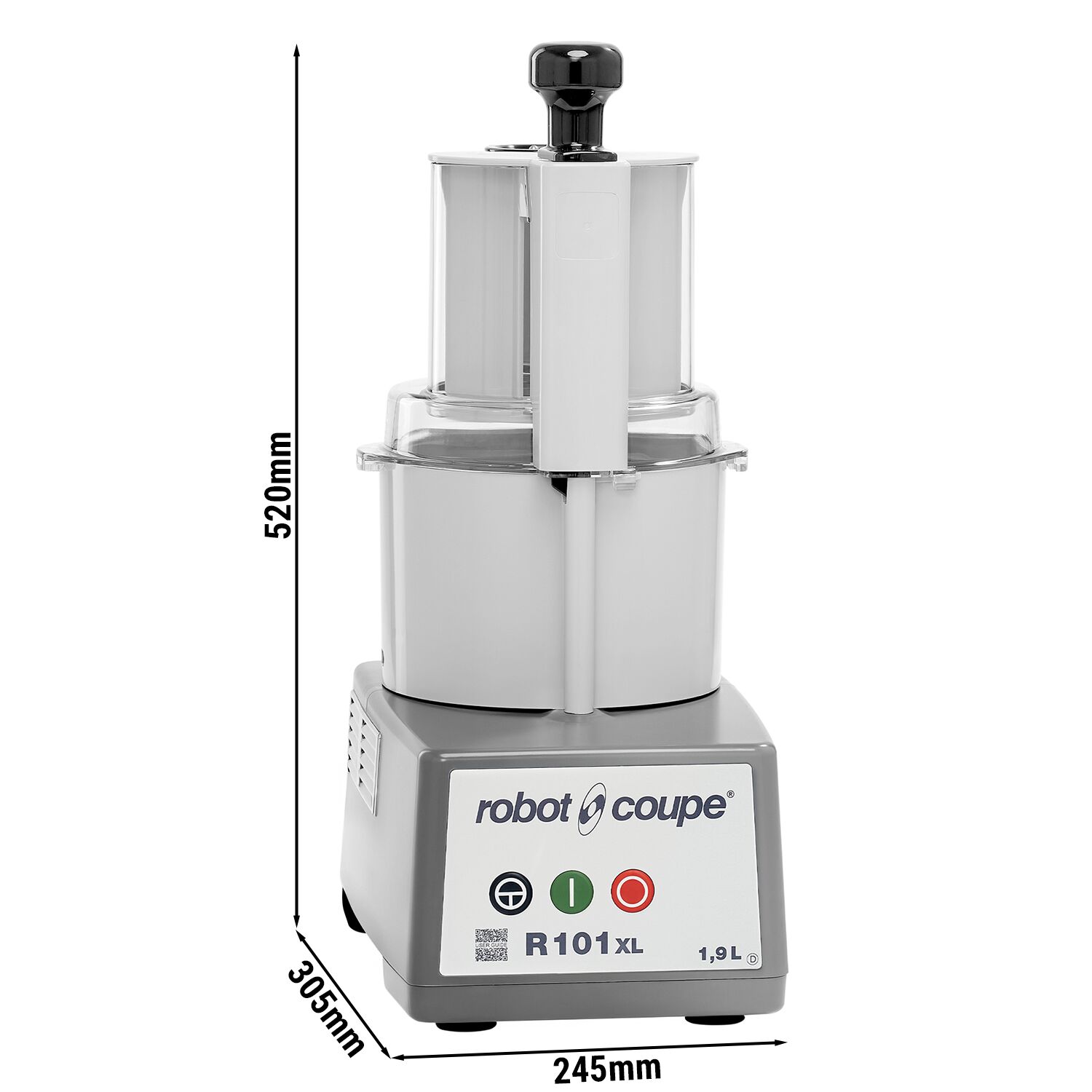 Univerzálny kuchynský robot ROBOT COUPE R 101 XL – krájač zeleniny, rezačka, 1,9 litra, 450 wattov, 1500 ot./min. – Obrázok 5