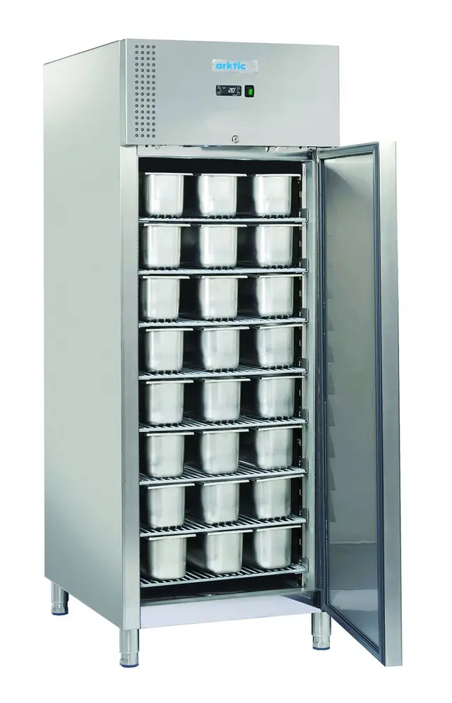 Presklená mraznička na kopečkovú zmrzlinu Arktic, 1 dvere, 230V / 615W, rozmery 740 x 990 x výška 2010 mm