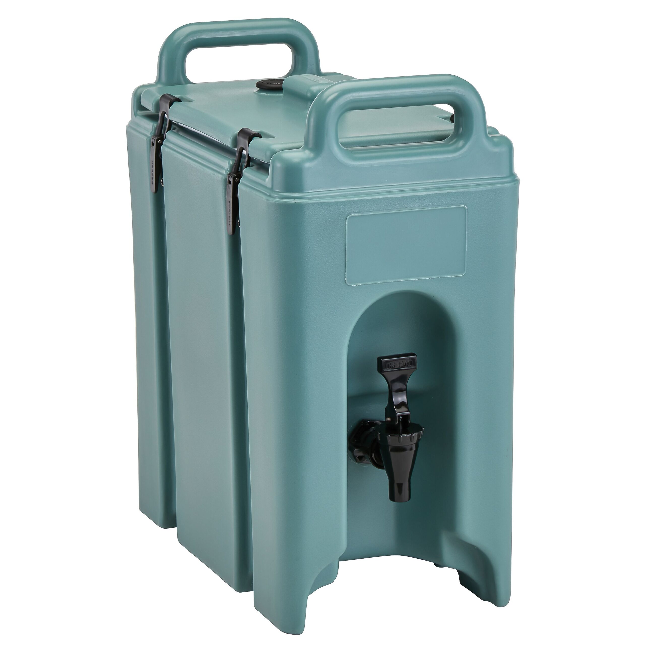 Izolovaná nádoba na nápoje – CAMBRO, rad CAMTAINERS, objem 9,5 litra, bridlicovo modrá – Obrázok 3