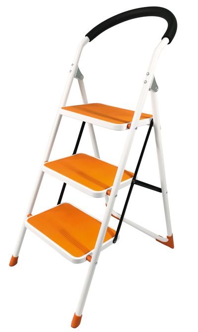 Oranžové schodíky – Strend Pro WRH2062, 3 stupienkové, nosnosť 150 kg