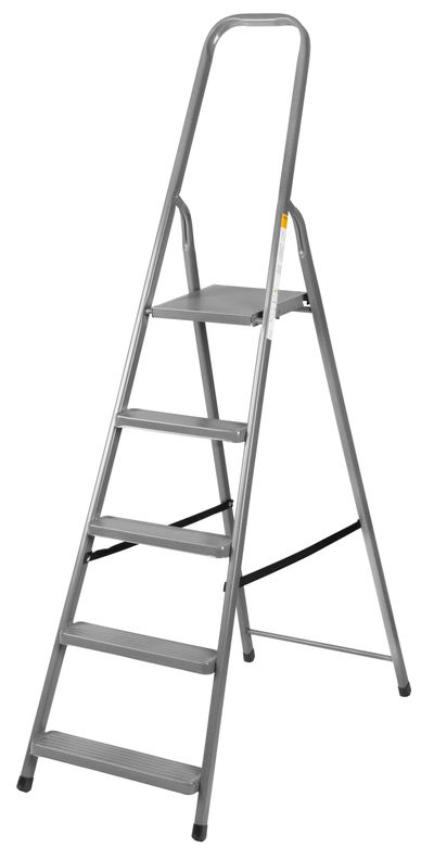 Oceľové schodíky – Strend Pro STD, 4 stupienkové, max. 125 kg