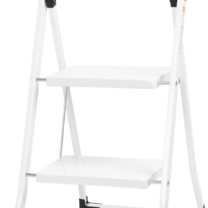 Oceľové schodíky – LFD105, 2 stupienkové, EN14183, nosnosť 150 kg, 88,5 cm