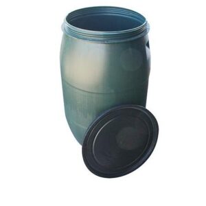 Plastový barel Pannon Rainbarel - 120 litrov, na závit, zelený, na dažďovú vodu, hrdlo 395 mm, HDPE