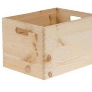 Drevená krabica - box s úchytmi, škatuľa, 40 x 30 x 14 cm