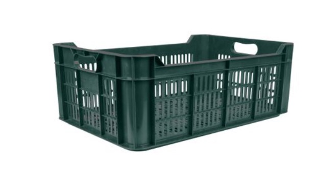 Perforovaná prepravka M20 - na ovocie a zeleninu, 48 litrov, maximálne 20 kg, rozmer 60 x 40 x 21,5 cm, PE materiál