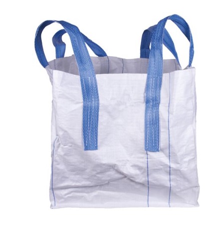 Polypropylénový vak BigBag TOF4 - rozmery 70x70x70 cm, PP, 4 uši, biely, rovné dno, nosnosť max. 800 kg