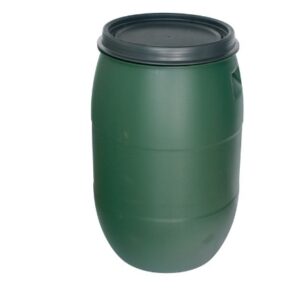 Plastový barel Pannon Rainbarel - 120 litrov, zelený, na dažďovú vodu, hrdlo 395 mm, HDPE
