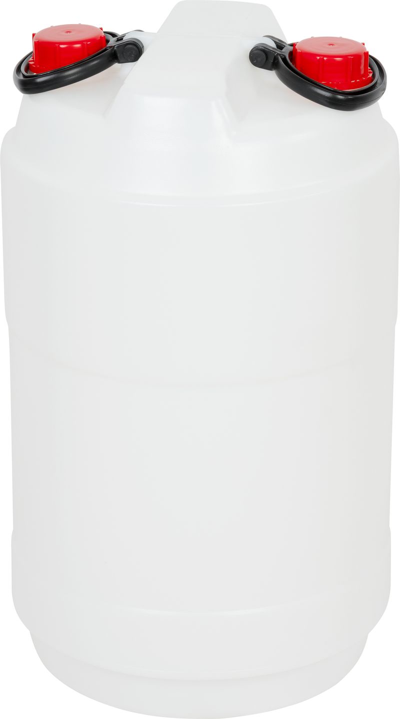 Plastový barel JPP-D - 50 litrov, UN, dvojhrdlý, na kvasenie a pitnú vodu, HDPE