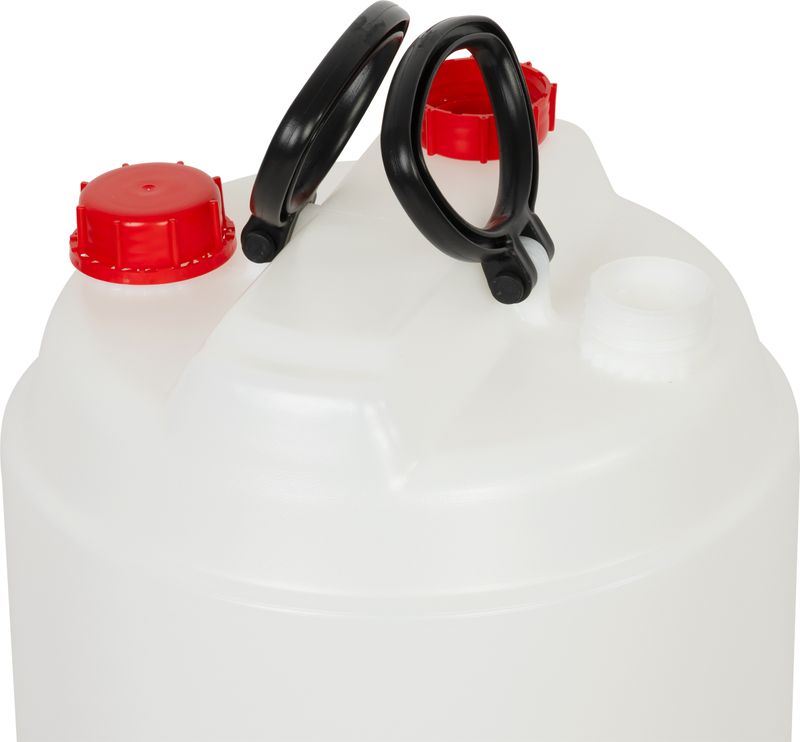 Plastový barel JPP-D - 50 litrov, UN, dvojhrdlý, na kvasenie a pitnú vodu, HDPE – Obrázok 2