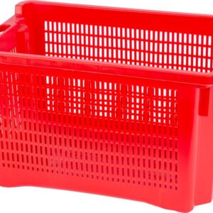 Perforovaná prepravka ICS M402000 - 40 litrov, rozmer 56 x 35 x 31 cm, perforovaná, červená
