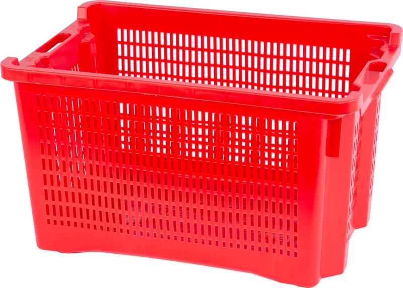 Perforovaná prepravka ICS M402000 - 40 litrov, rozmer 56 x 35 x 31 cm, perforovaná, červená
