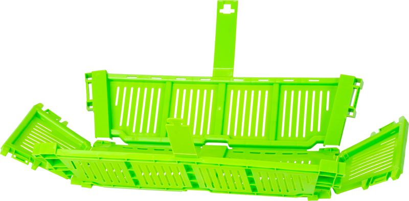 Rozkladacia prepravka Strend Pro - na ovocie a zeleninu, košík s rúčkou, zelená, 40 x 18 x 15 cm – Obrázok 2