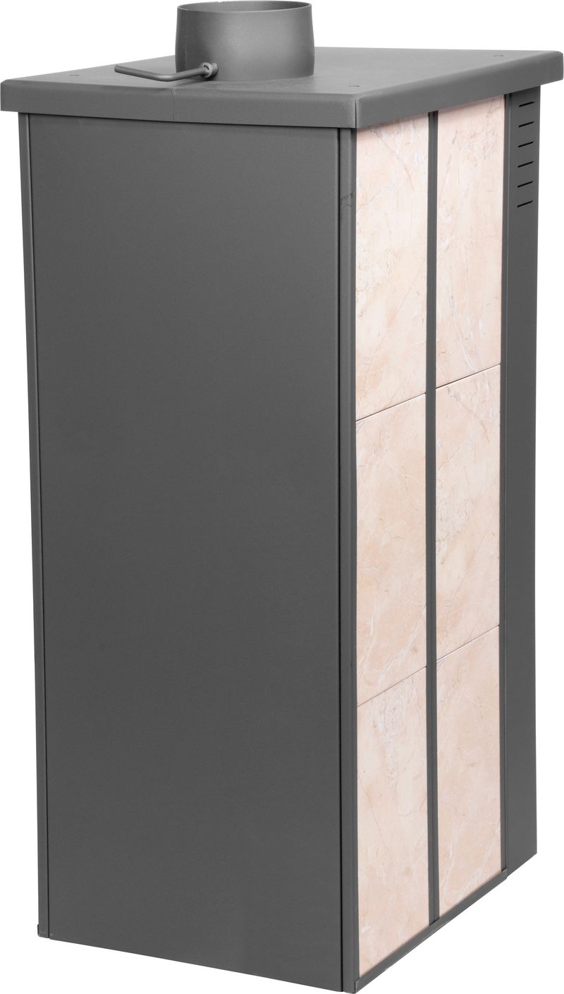 Keramické krbové kachle Pro LAVA Ceramic — béžové, dymovod 120 mm, 6,5 kW – Obrázok 3