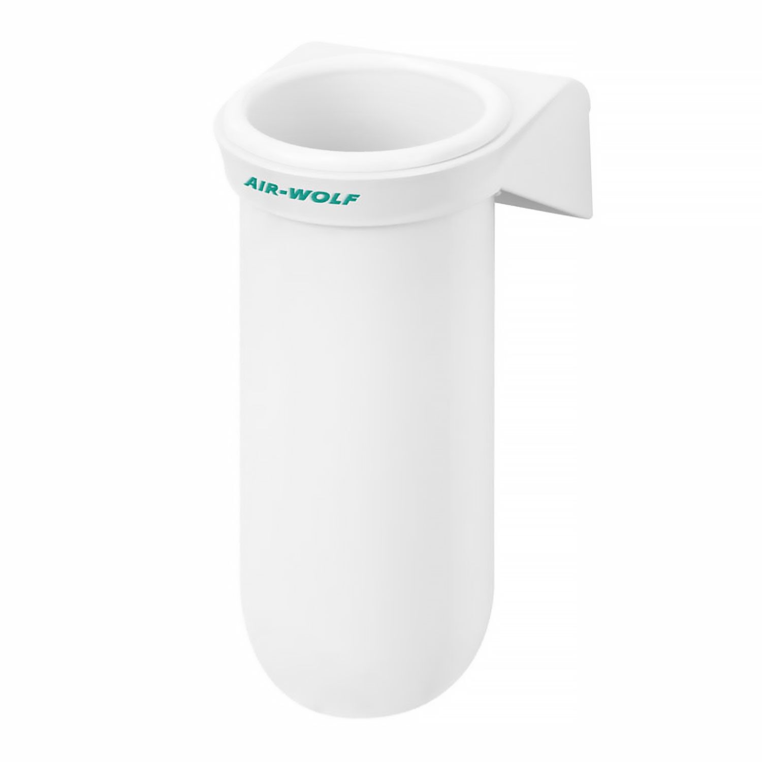Plastový držiak toaletnej kefy AIR-WOLF - uzavretý model, ABS plast, biely – Obrázok 4