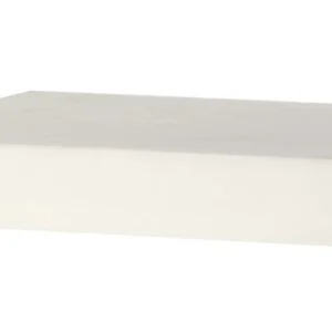 Odolný mäsiarsky blok HDPE – HENDI, biela, 500 x 400 x 80 mm