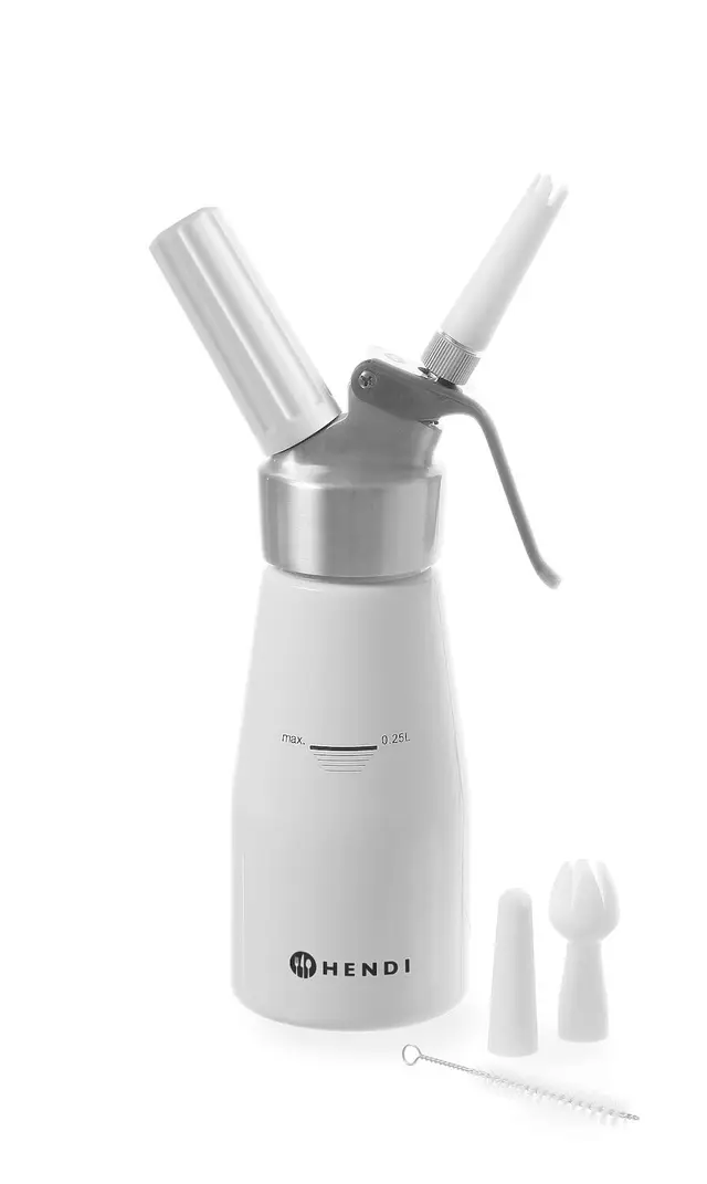 Štandardná fľaša na šľahačku – HENDI Kitchen Line, 0,25 l, ⌀80 x 200 mm