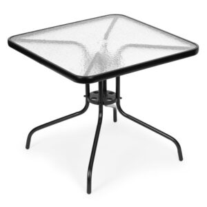 Sklenený stôl – záhradný, MultiGarden, priemer 60 cm, z tvrdeného skla, na záhradu, terasu alebo balkón