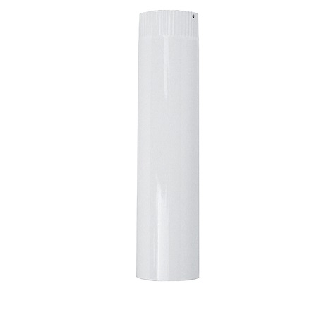 Smaltovaná dymová rúra – Smalt, priemer 120 mm, dĺžka 500 mm, biela