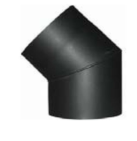 Hrubostenné dymové koleno – HS, uhol 45°, priemer 120 mm, hrúbka plechu 1,5 mm