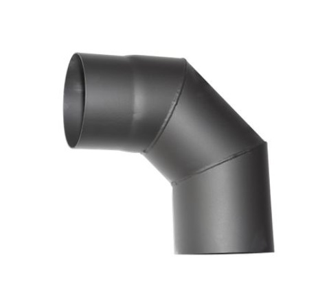 Hrubostenné dymové koleno – HS, uhol 90°, priemer 120 mm, hrúbka plechu 1,5 mm