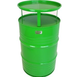 Skladací barový stôl – párty stôl, výška 108 cm, priemer 57 cm, zelený