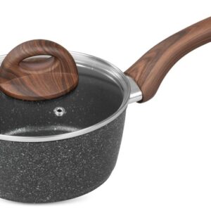 Rajnica so sklenenou pokrievkou – MagicHome Black Marble Line, 16 cm
