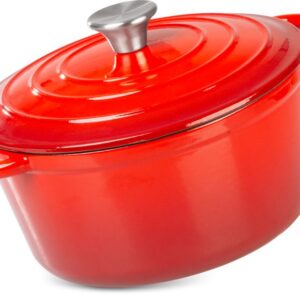 Liatinový kastról – MagicHome Castora line, hrniec, 24 cm, 4,0 lit., s pokrievkou, smaltovaná liatina