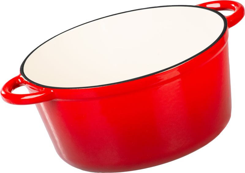 Liatinový kastról – MagicHome Castora line, hrniec, 24 cm, 4,0 lit., s pokrievkou, smaltovaná liatina – Obrázok 3
