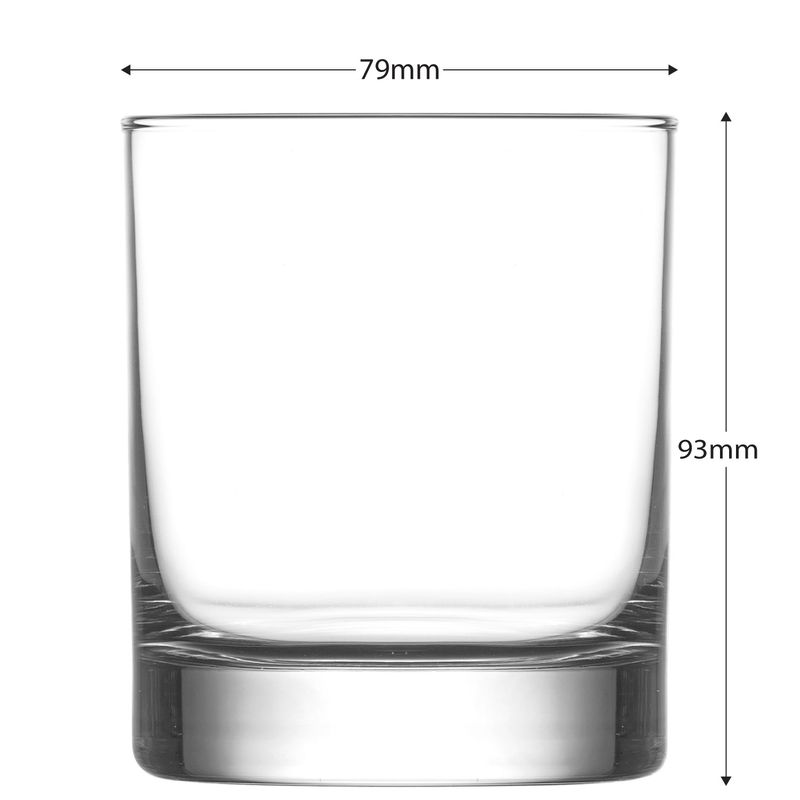 Sklenený pohár – Ada, LAV, na whisky, 320 ml, 79x93 mm, bal. 6 ks – Obrázok 2