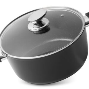 Hrniec s pokrievkou – MagicHome Black Line, 24 cm, 4000 ml