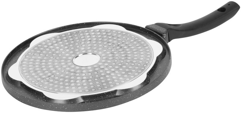 Panvica na lievance – so smajlíkmi, indukčná, 27 cm, 7 otvorov – Obrázok 3