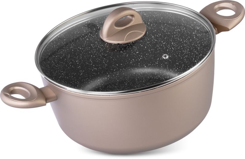 Hrniec s pokrievkou – MagicHome Coffee Brown Line, 24 cm, 4000 ml
