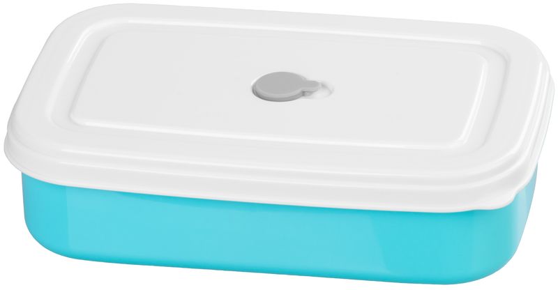 Plastový obedár – MagicHome, hranatý, 2 dielny, s vidličkou/lyžicou, 2x 1000 ml, 20,8x13,5x12,4 cm – Obrázok 6