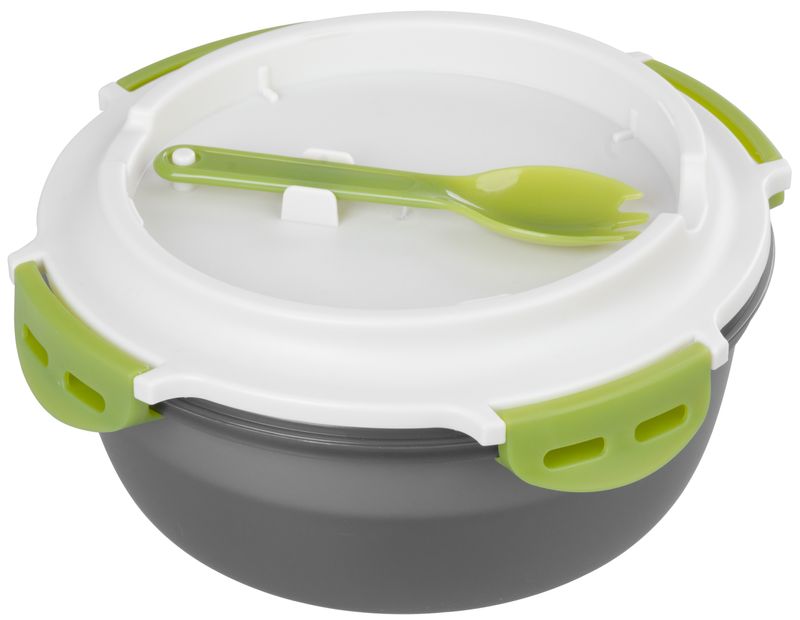 Plastový obedár – MagicHome, okrúhly, s vidličkou/lyžicou, 1200 ml, 21,1x9,7 cm – Obrázok 9