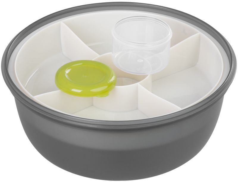 Plastový obedár – MagicHome, okrúhly, s vidličkou/lyžicou, 1200 ml, 21,1x9,7 cm – Obrázok 7