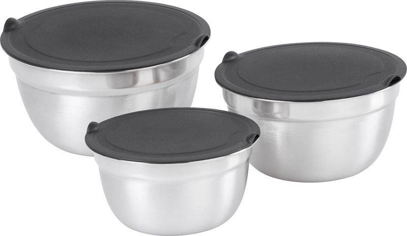 Nerezová miska – MagicHome, s vekom, 14-16-18 cm, sada 3 ks – Obrázok 3