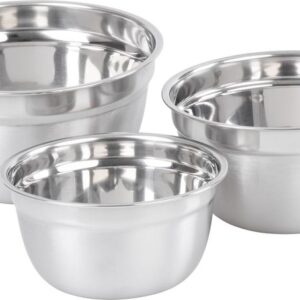 Nerezová miska – MagicHome, s vekom, 14-16-18 cm, sada 3 ks