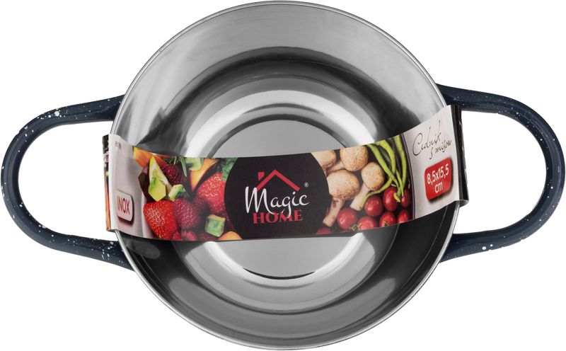 Nerezové cedidlo s misou a rúčkou (sada 12 ks) – MagicHome, 15,5 cm – Obrázok 2