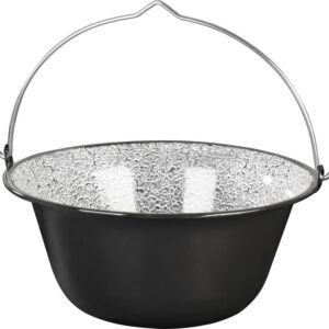 Smaltovaný kotlík na guľáš – MagicHome, čierny, 12 l