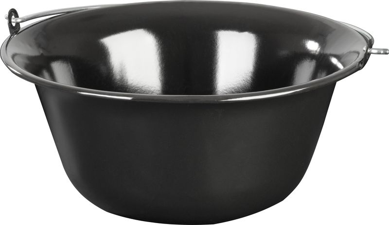 Smaltovaný kotlík na guľáš – MagicHome, sivo-čierny, 12 l – Obrázok 3