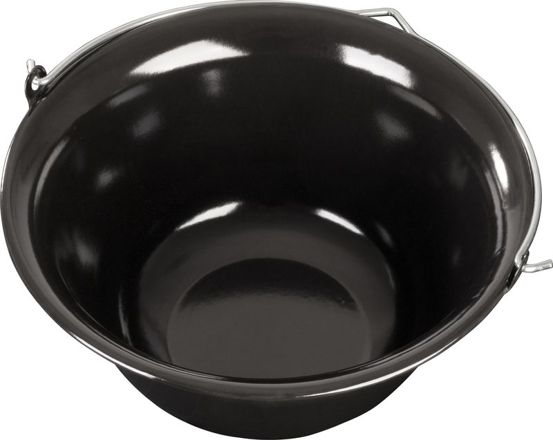 Smaltovaný kotlík na guľáš – MagicHome, sivo-čierny, 12 l – Obrázok 2