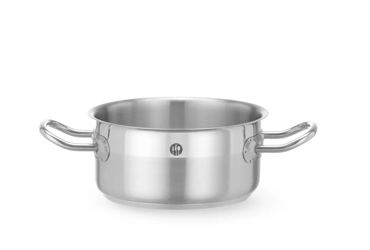 Profesionálna panvica na dusenie – nízka, bez veka, HENDI Profi Line, 1,5 l, ⌀160 x 81 mm